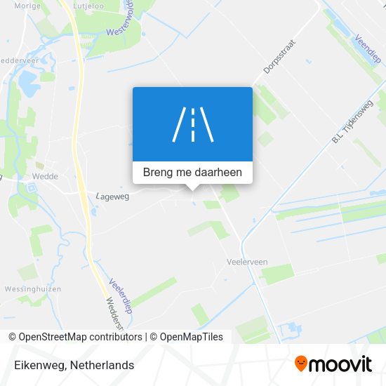 Eikenweg kaart