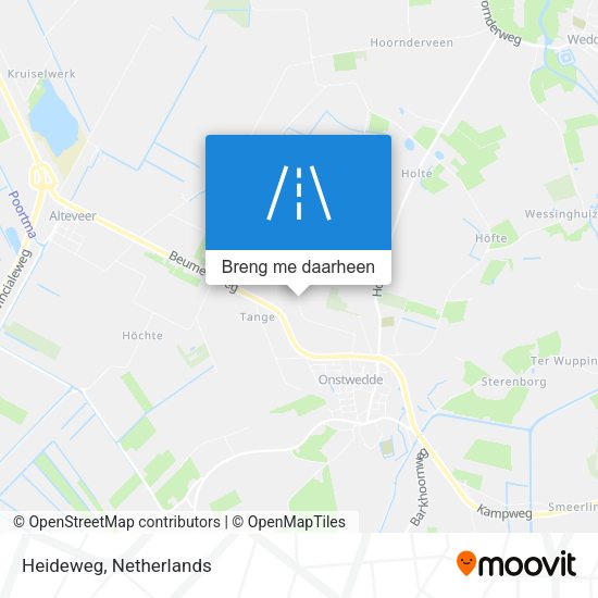 Heideweg kaart