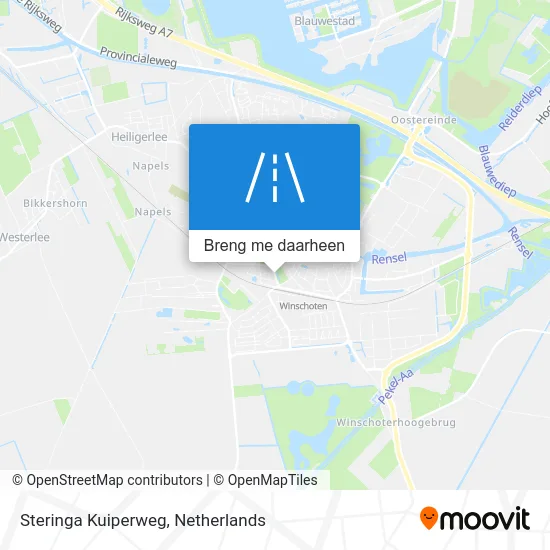 Steringa Kuiperweg kaart