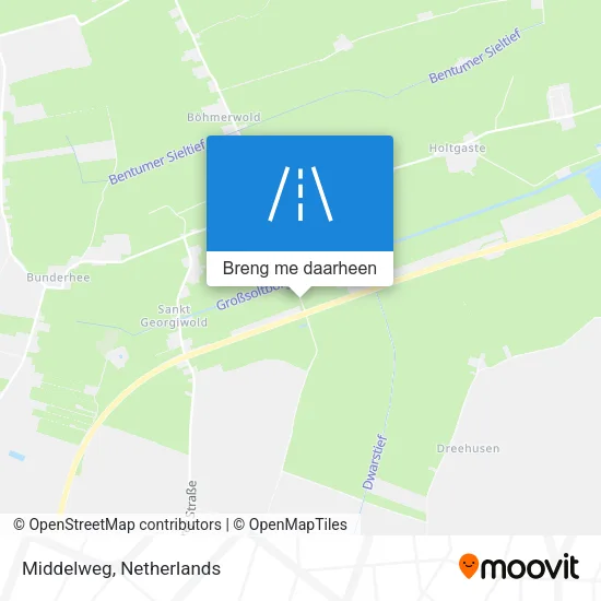 Middelweg kaart