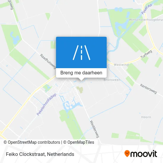 Feiko Clockstraat kaart