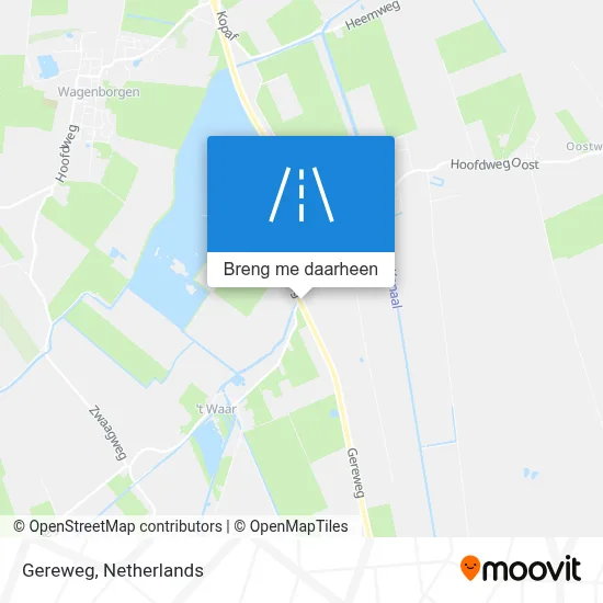 Gereweg kaart