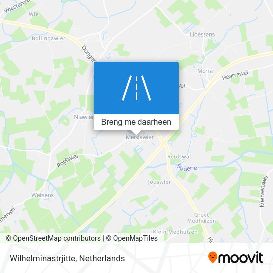 Wilhelminastrjitte kaart