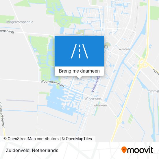 Zuidenveld kaart