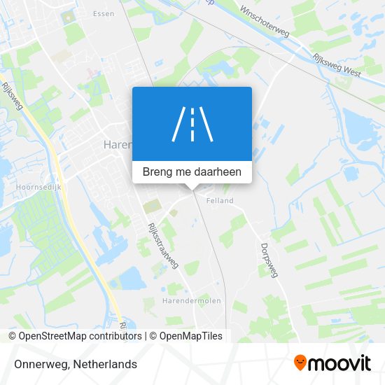 Onnerweg kaart