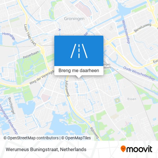 Werumeus Buningstraat kaart