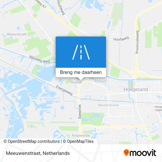 Meeuwenstraat kaart
