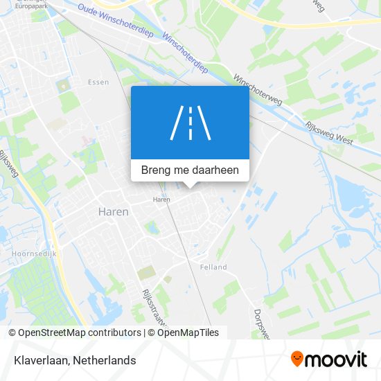 Klaverlaan kaart