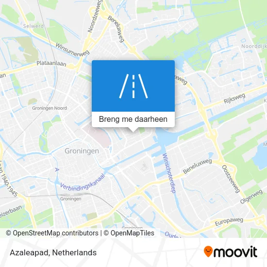 Azaleapad kaart