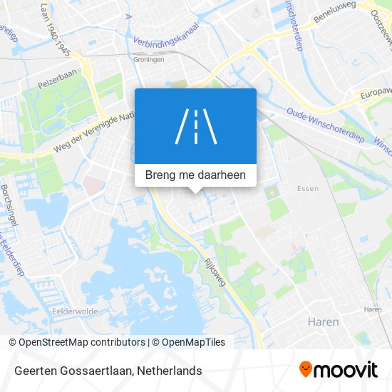 Geerten Gossaertlaan kaart