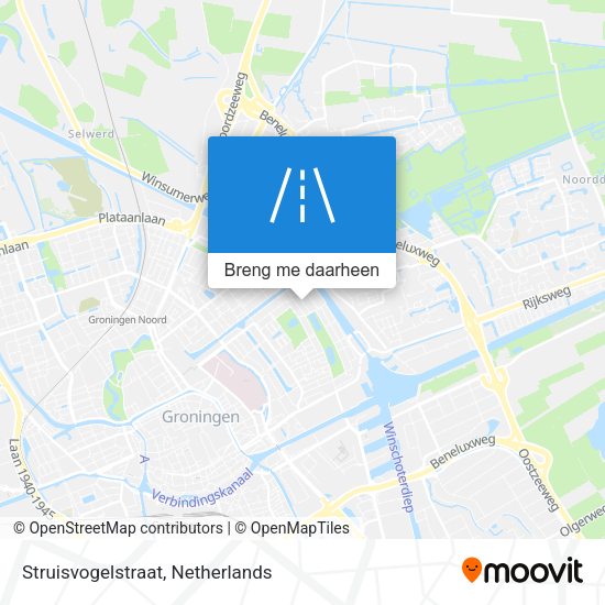 Struisvogelstraat kaart