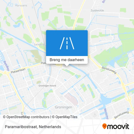 Paramaribostraat kaart