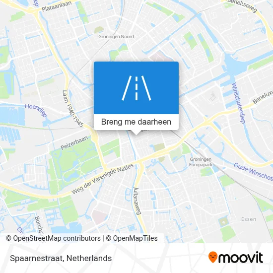 Spaarnestraat kaart