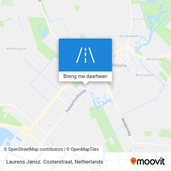 Laurens Jansz. Costerstraat kaart