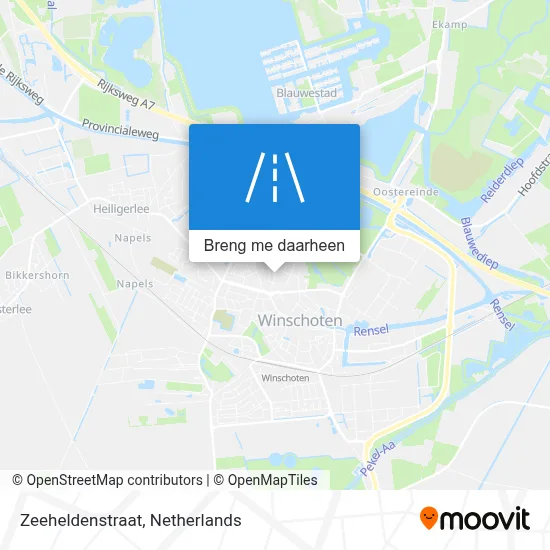 Zeeheldenstraat kaart