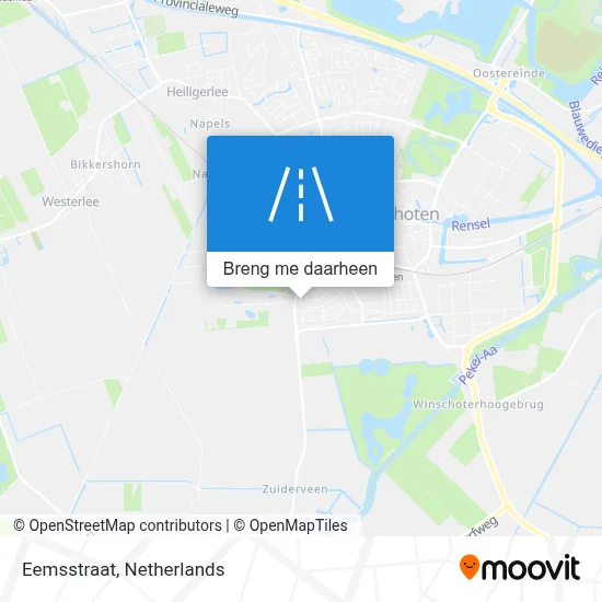 Eemsstraat kaart