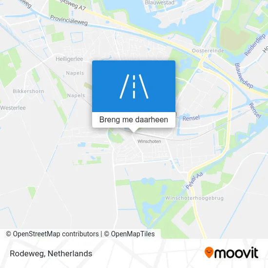 Rodeweg kaart