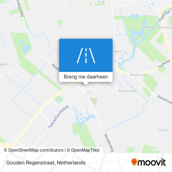 Gouden Regenstraat kaart