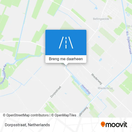 Dorpsstraat kaart
