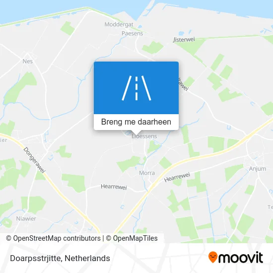 Doarpsstrjitte kaart