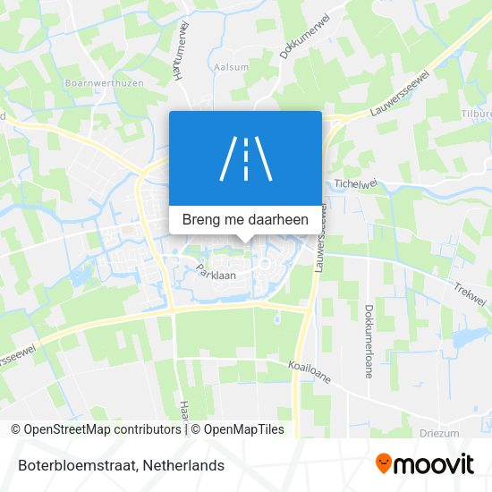 Boterbloemstraat kaart