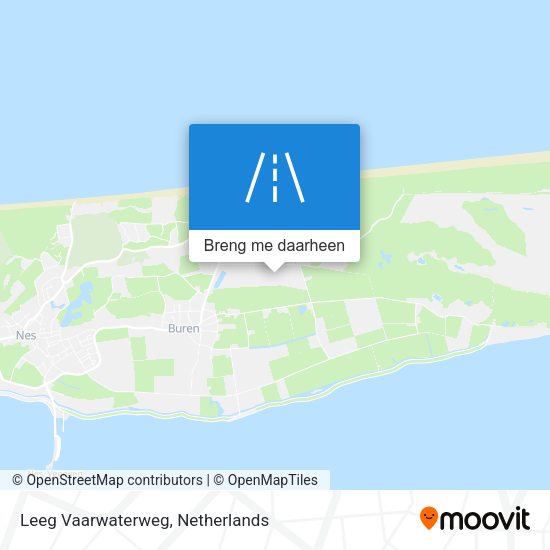 Leeg Vaarwaterweg kaart