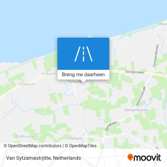 Van Sytzamastrjitte kaart