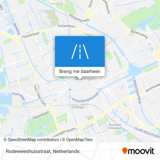 Rodeweeshuisstraat kaart