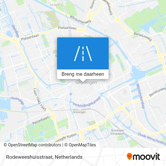 Rodeweeshuisstraat kaart