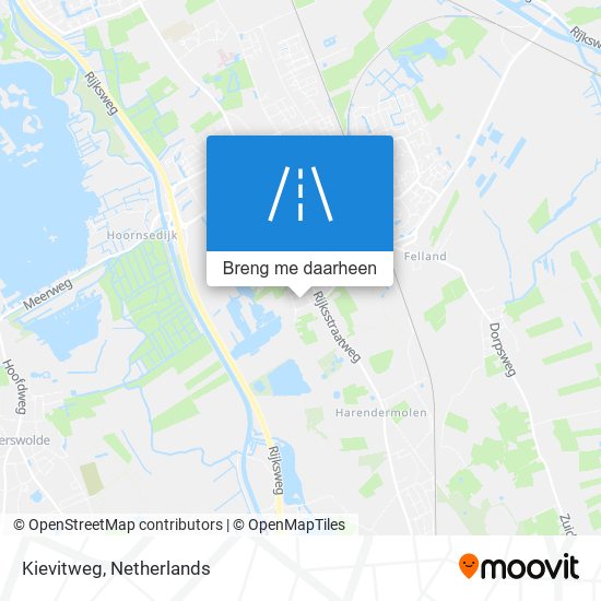 Kievitweg kaart