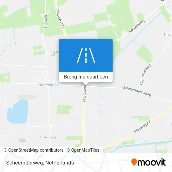 Scheemderweg kaart