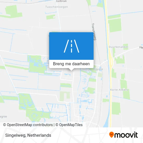 Singelweg kaart