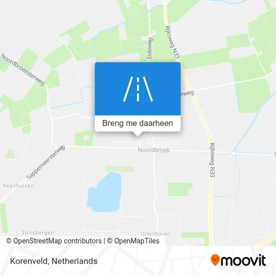 Korenveld kaart