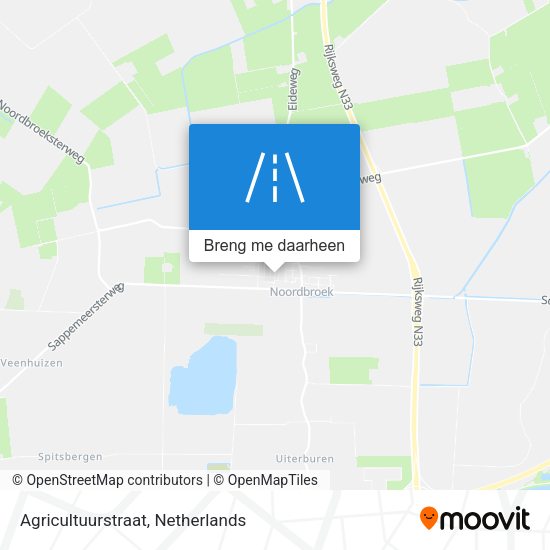 Agricultuurstraat kaart