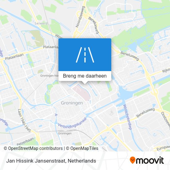 Jan Hissink Jansenstraat kaart