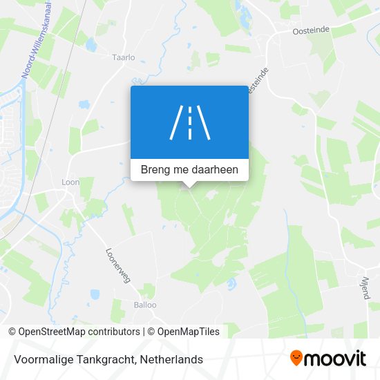 Voormalige Tankgracht kaart