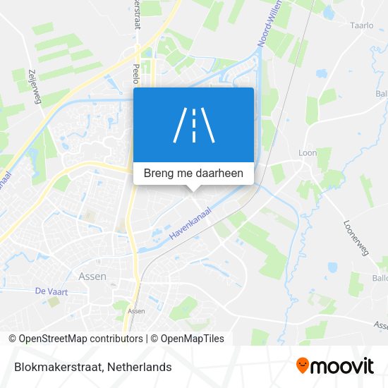 Blokmakerstraat kaart