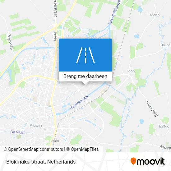 Blokmakerstraat kaart