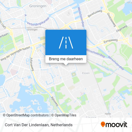 Cort Van Der Lindenlaan kaart