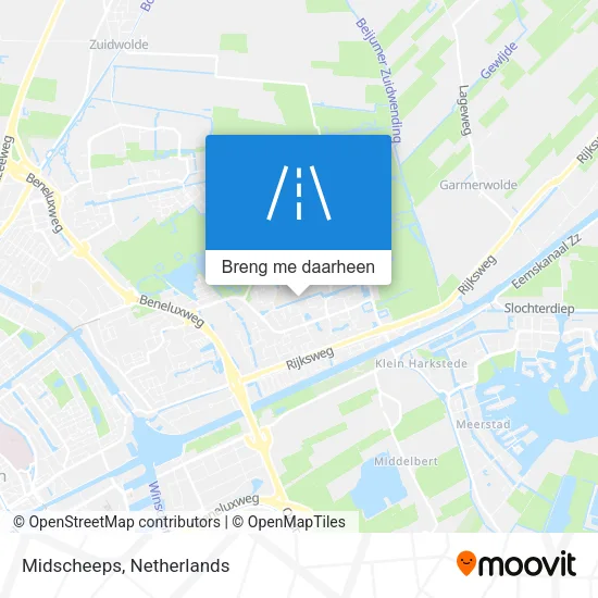 Midscheeps kaart