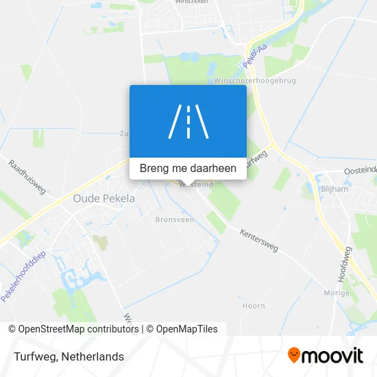 Turfweg kaart
