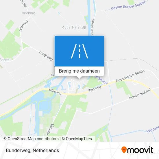 Bunderweg kaart