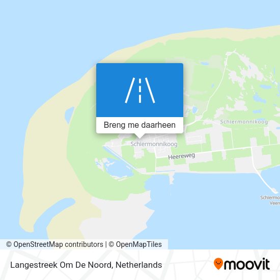 Langestreek Om De Noord kaart