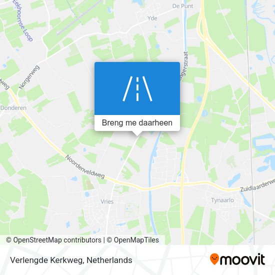 Verlengde Kerkweg kaart