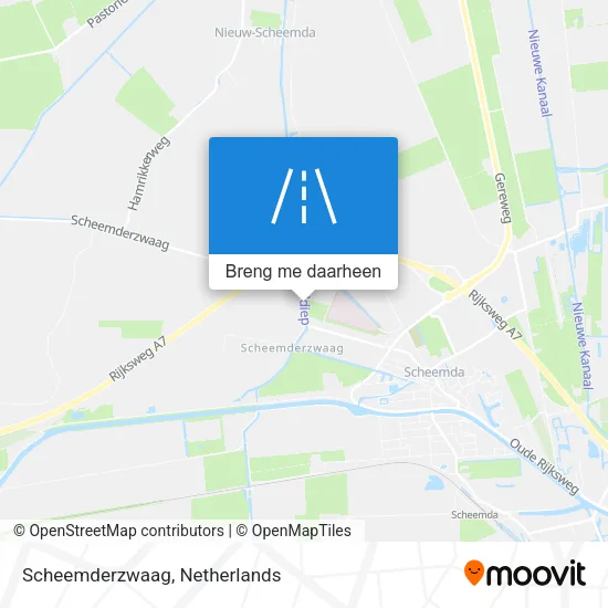 Scheemderzwaag kaart