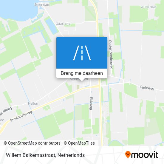 Willem Balkemastraat kaart