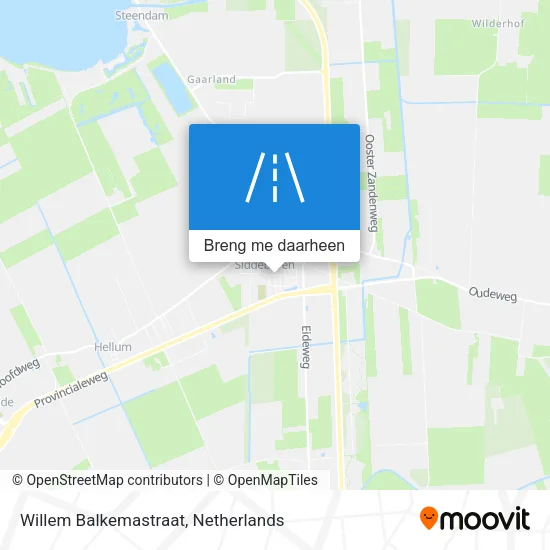 Willem Balkemastraat kaart