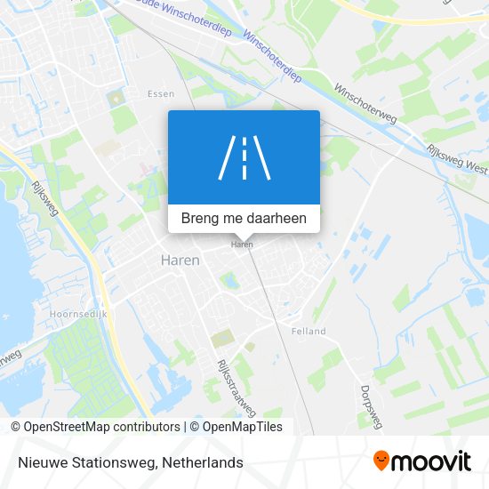 Nieuwe Stationsweg kaart