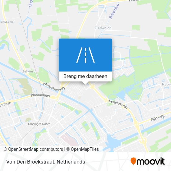 Van Den Broekstraat kaart