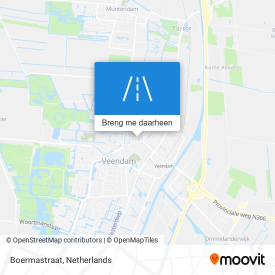 Boermastraat kaart